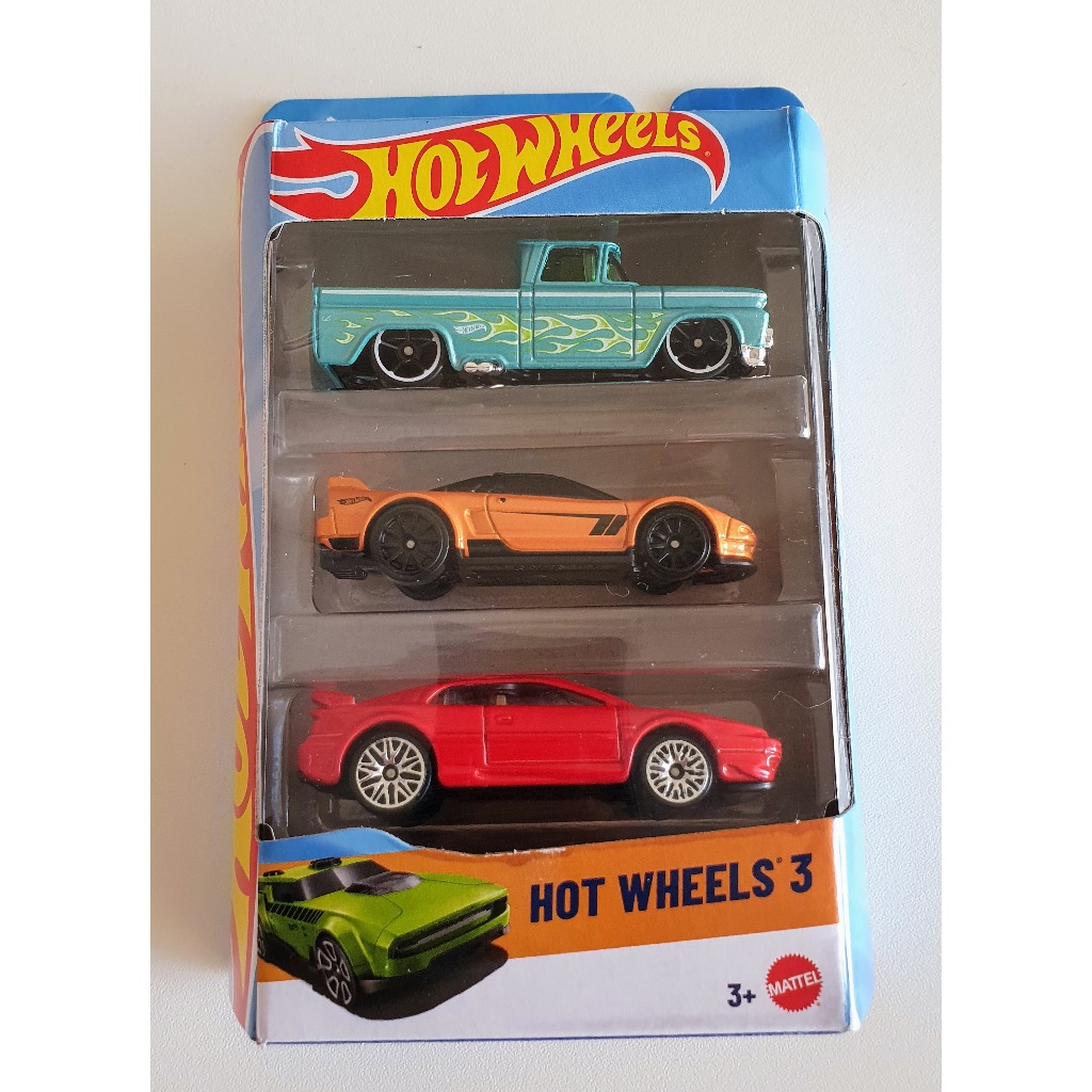 HOT WHEELS - CUSTOM '62 CHEVY/LOTUS ESPRIT/'90 ACURA NSX (HOT WHEELS 3)