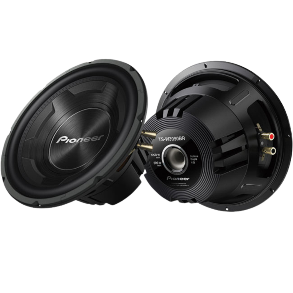 Alto Falante Subwoofer Pioneer 3090 Cara Preta 600w 2x4 Ohms Preto