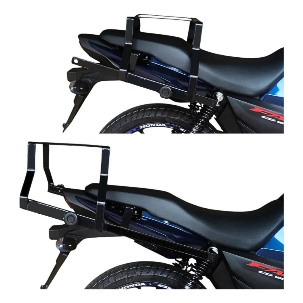 Suporte Para Baú 2 Em 1 Cg Fan Start Titan 2025+ Leva Passageiro