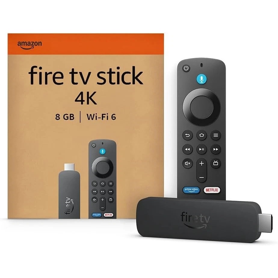 Amazon Fire TV Stick 4K UHD - 2ª Geração Alexa Controle Remoto de Voz Wi-Fi 6 HDR10+ Dolby Vision/Atmos (NOVO - LACRADO)