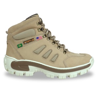 Bota Coturno Caterpillar 100% Couro Legitimo E Palmilha Gel Ortopédica em Oferta na Shopee