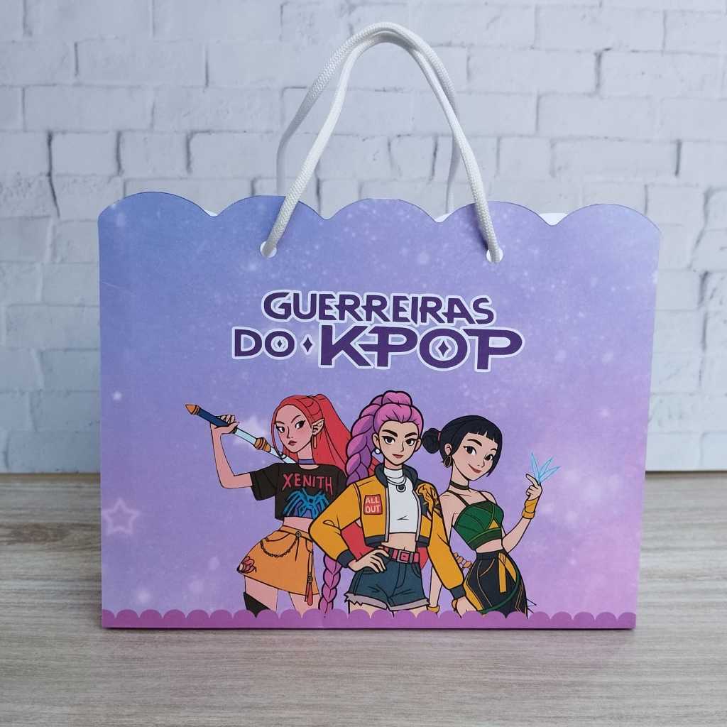 Sacolinhas Personalizadas G Guerreiras do K-pop - Lembrancinha Festa Infantil - PEGUE E MONTE