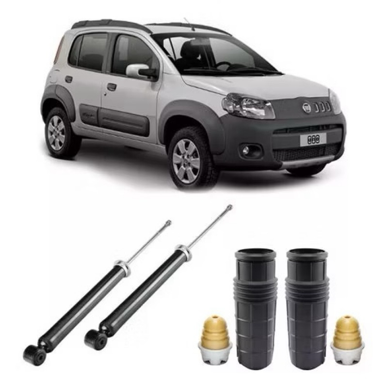Par Amortecedores Novo Uno Way 2010 2011 2012 2013 2014 2015 em Oferta na Shopee