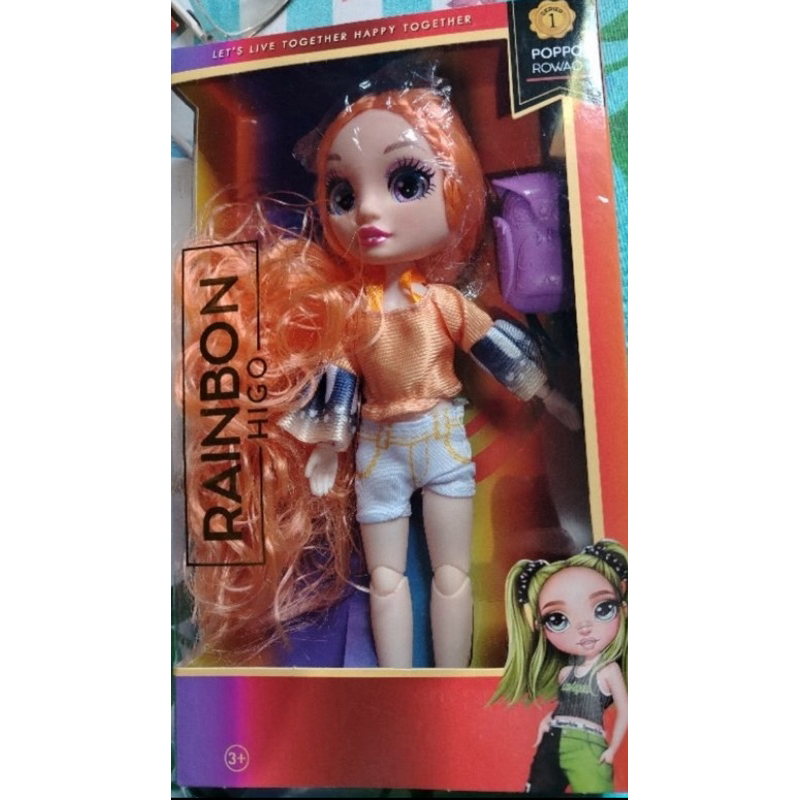 Boneca da Linha Rainbow High, Série 1, Personagem Poppy Rowan.