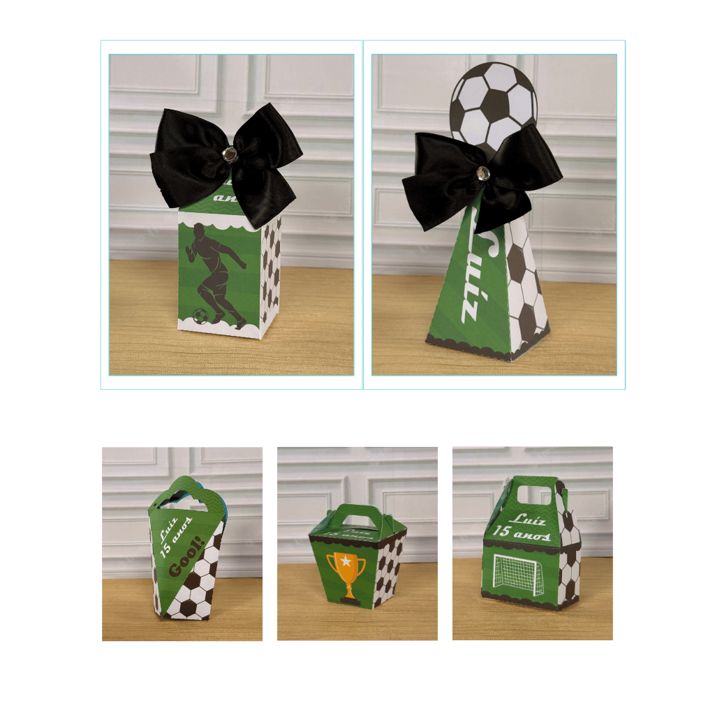 Kit caixinhas personalizada tema futebol - lembrancinhas/personalizado/festa