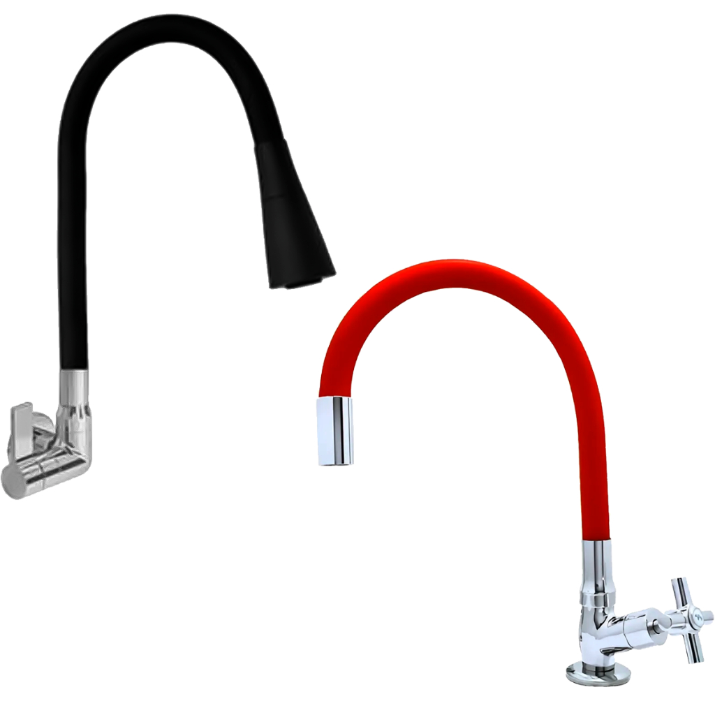 Torneira Gourmet Bica Tubo Móvel Flexível Bancada Parede Cozinha 1/4 Voltas Jato Uniforme Aço Inox em Oferta na Shopee