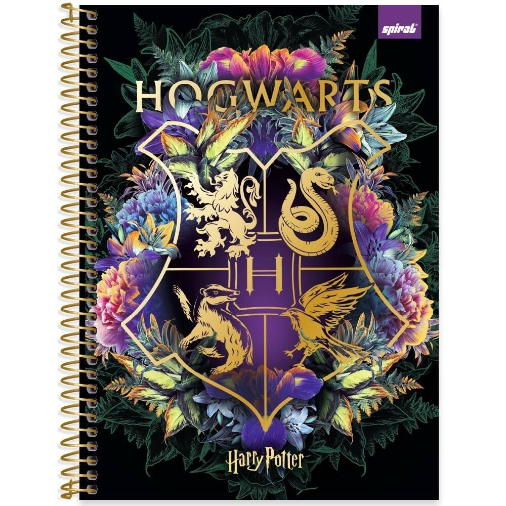 Caderno Universitário Harry Potter 1x1 80 Fls Capa Dura / Hogwarts - Capa 2026 em Oferta na Shopee