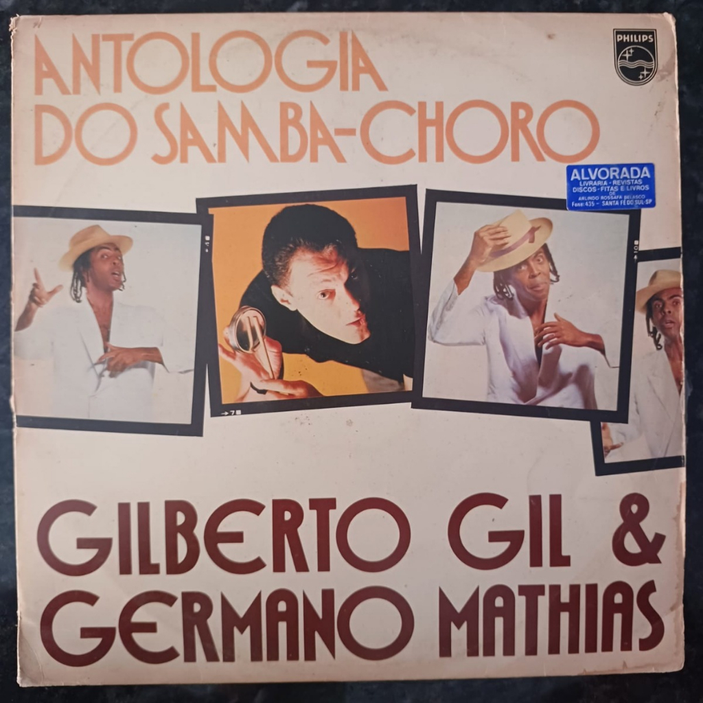 LP Disco Vinil Gilberto Gil E Germano Mathias - Antologia Do Samba Choro