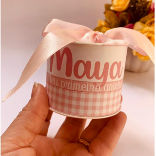 KIT Mini Tubolata Personalizada Maternidade Festa Lembrancinha Nome 5x6 cm - Vários Temas - Fazendinha em Oferta na Shopee