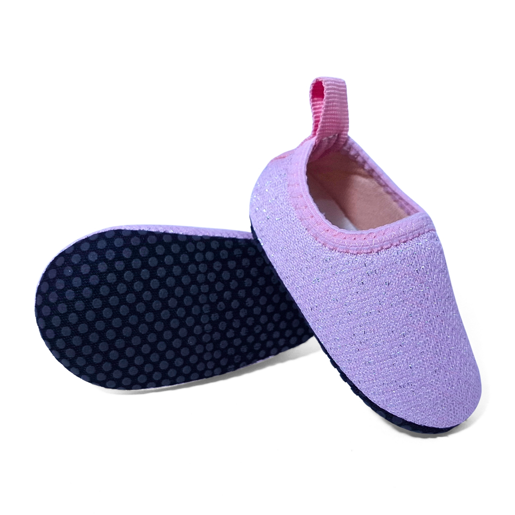 Sapatilha Calce Fácil Lurex Neoprene Bebê Recém Nascido Menina Antiderrapante em Oferta na Shopee
