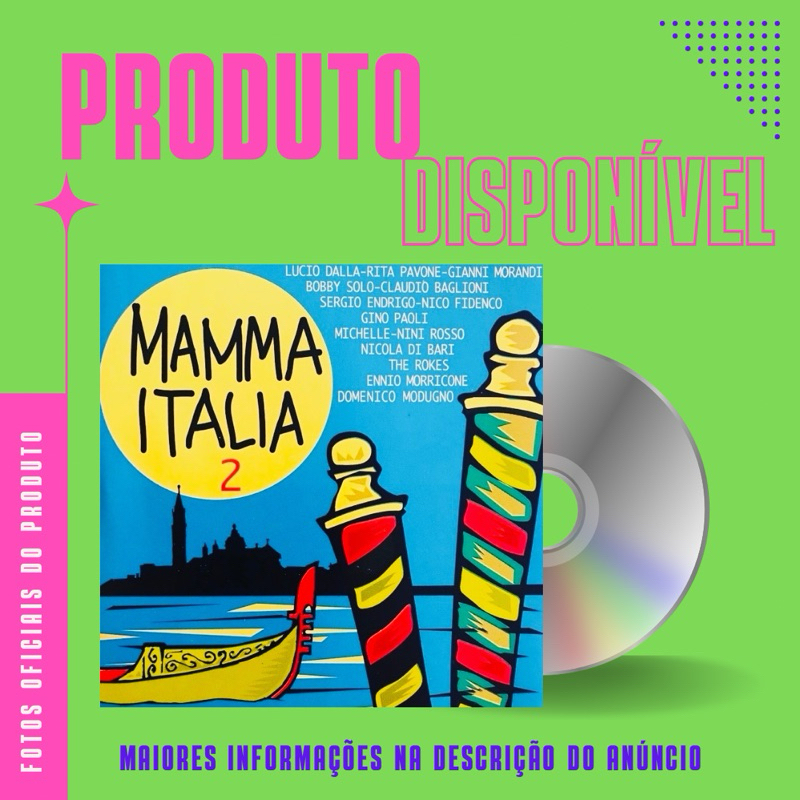 CD MAMMA ITÁLIA 2 - Rita Pavone, Gianni Morandi, Gino Paoli, Nicola Di Bari *