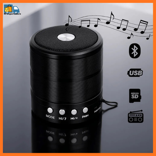 Mini Caixinha De Som 887 Bluetooth Portátil Bateria Recarregável