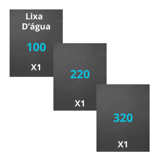 Kit Lixas 1 + 1 + 1 60 80 100 120 220 240 280 320 360 400 500 600 800 1000 1200 1500 2000 2500 3000 em Oferta na Shopee