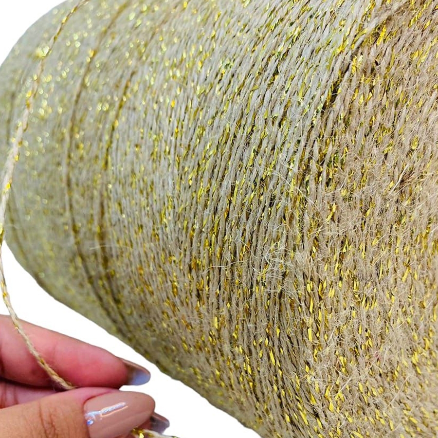 100 Metros Fio De Juta   Lembrancinha Artesanato Cordão De Juta Natural - Tag - Lembrancinha - Artesanato em Geral