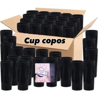 COPO LONG DRINK PRETO 350 ml - caixa c / 30 copos em Oferta na Shopee