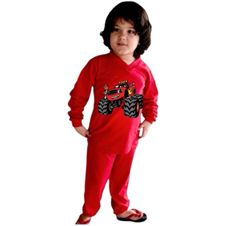 Pijama Infantil Masculino Feminino Longo Blaze Monster Machine em Oferta na Shopee