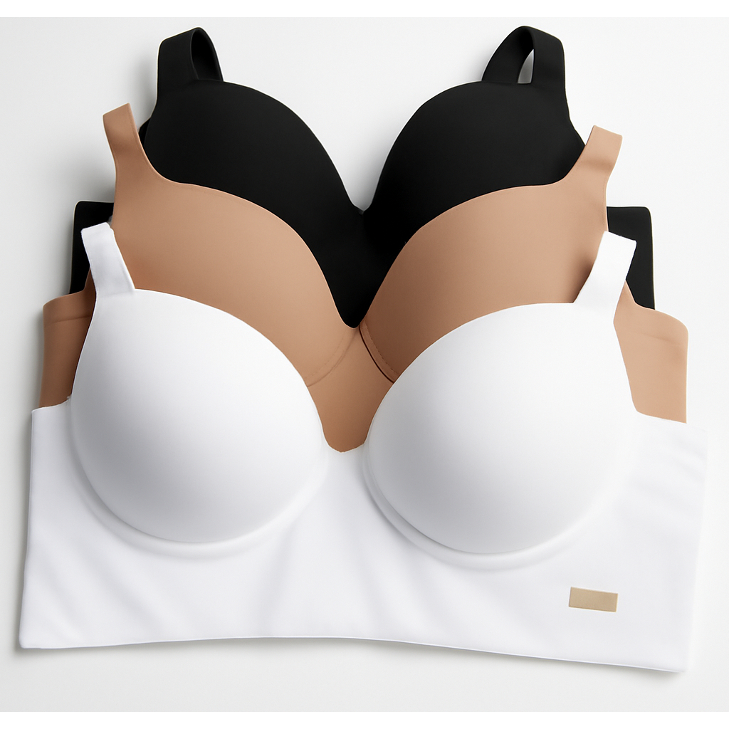 kit c/3 Sutiã Básico Reforçado de Microfibra Com Bojo do P ao GG PROMOÇÃO