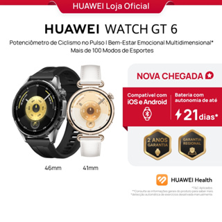 HUAWEI WATCH GT 6 Séries | Smartwatch Relogio | Potenciômetro de Ciclismo no Pulso | GPS Integrado em Oferta na Shopee