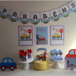 kit festa carrinhos,transportes/mini kit carrinhos,transporte/kit só um bolinho carrinho,transportes em Oferta na Shopee