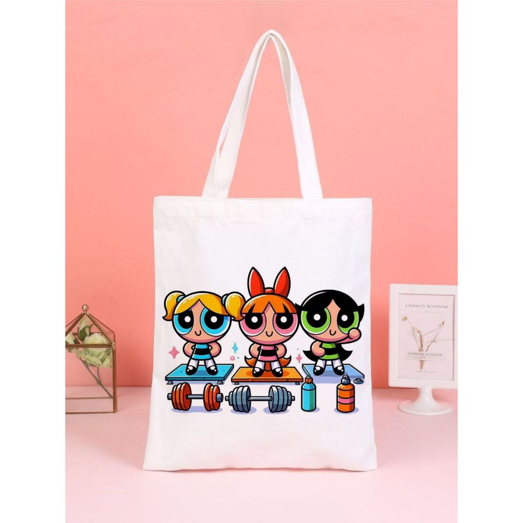 ECO BAG, sacola, academia, fitnes, meninas super poderosas ,BOLSA PRATICA E FACIL,DIA A DIA em Oferta na Shopee