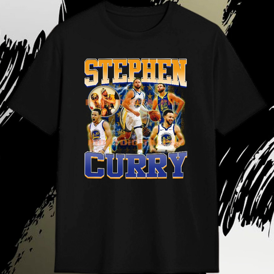 Camiseta Camisa Blusa Jogador Stephen Curry NBA Lançamento Premium 100% Algodão Masculino e Feminino