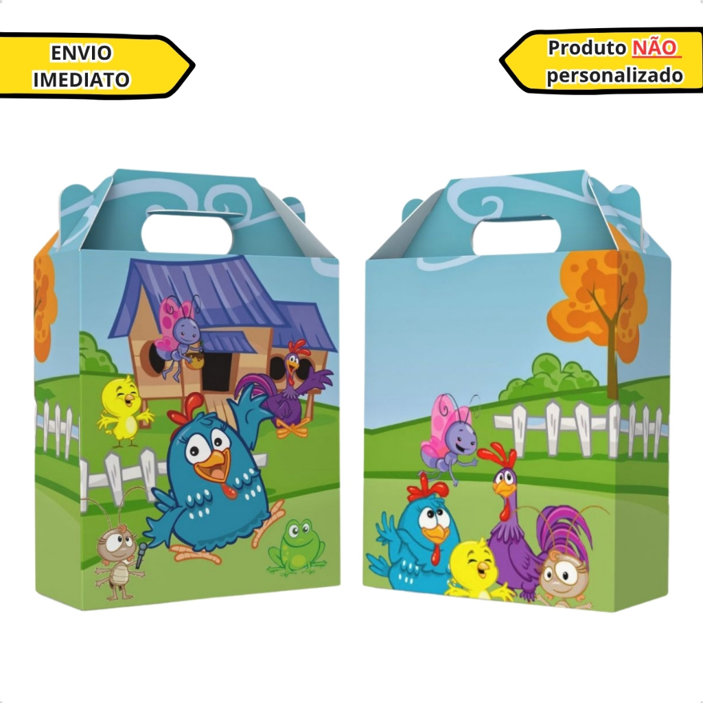 Lembrancinha Galinha Pintadinha Maletinha Aniversario Festa infantil em Oferta na Shopee