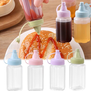 Kit Mini Bisnaga Ketchup Mostarda, Recipiente Para Molhos Mel Calda Tempero Plástico em Oferta na Shopee