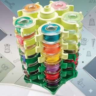 TORRE PORTA BOBINA DE COSTURA CLIPES ARMAZENAMENTO SUPORTE PARA 30 BOBINAS em Oferta na Shopee