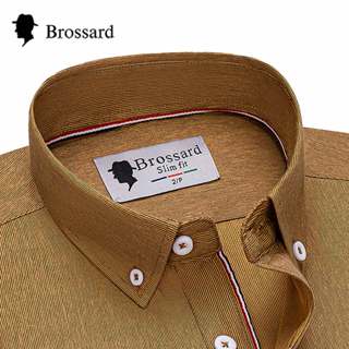 Camisa Social Masculina Slim Fit de Tecido Listrado de Alta Qualidade, Manga Longa Casual e Estilosa em Oferta na Shopee