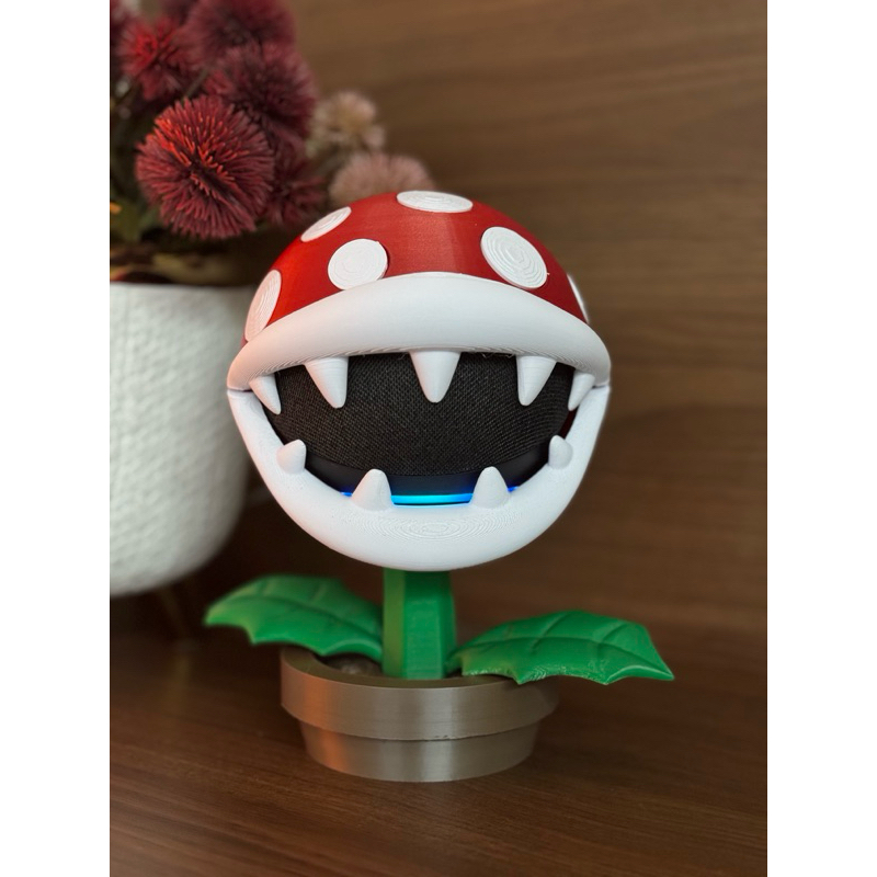 Suporte de Alexa Mario-Modelo Piranha Plant Echo Dot 4 e 5