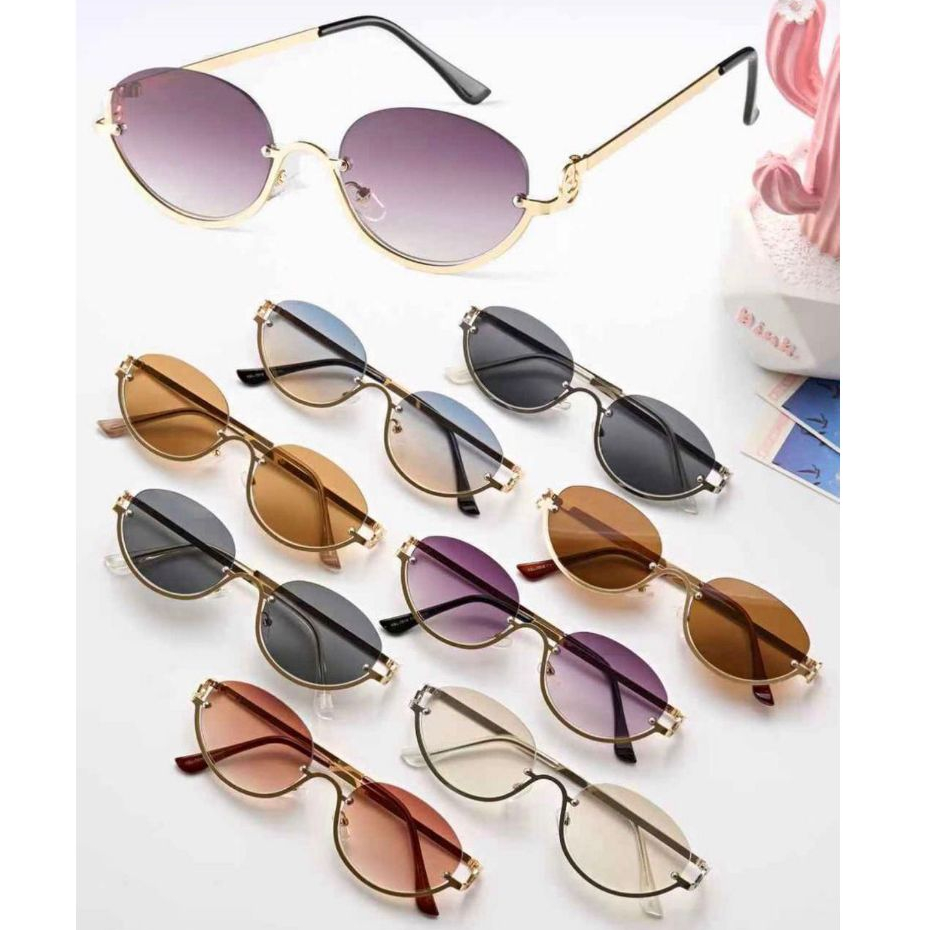 oculos de sol luxo redondo vintage retro blogueira com proteçao uv400