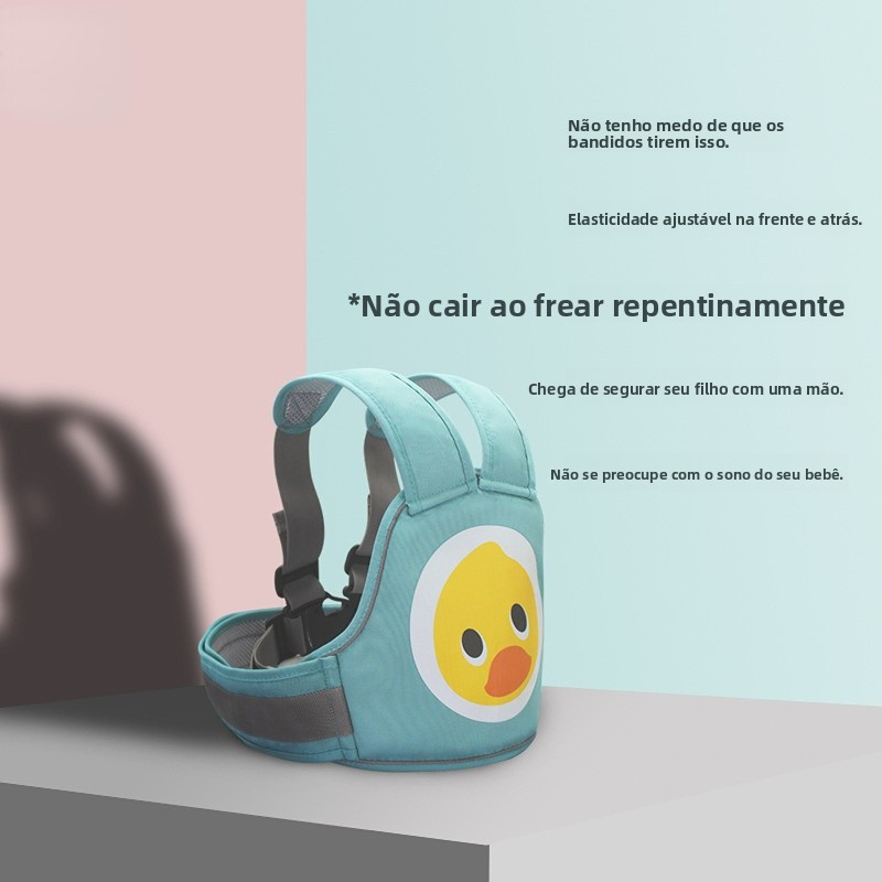 Colete Com Cinto Segurança Infantil Para Garupa de Moto Universal Ajustável