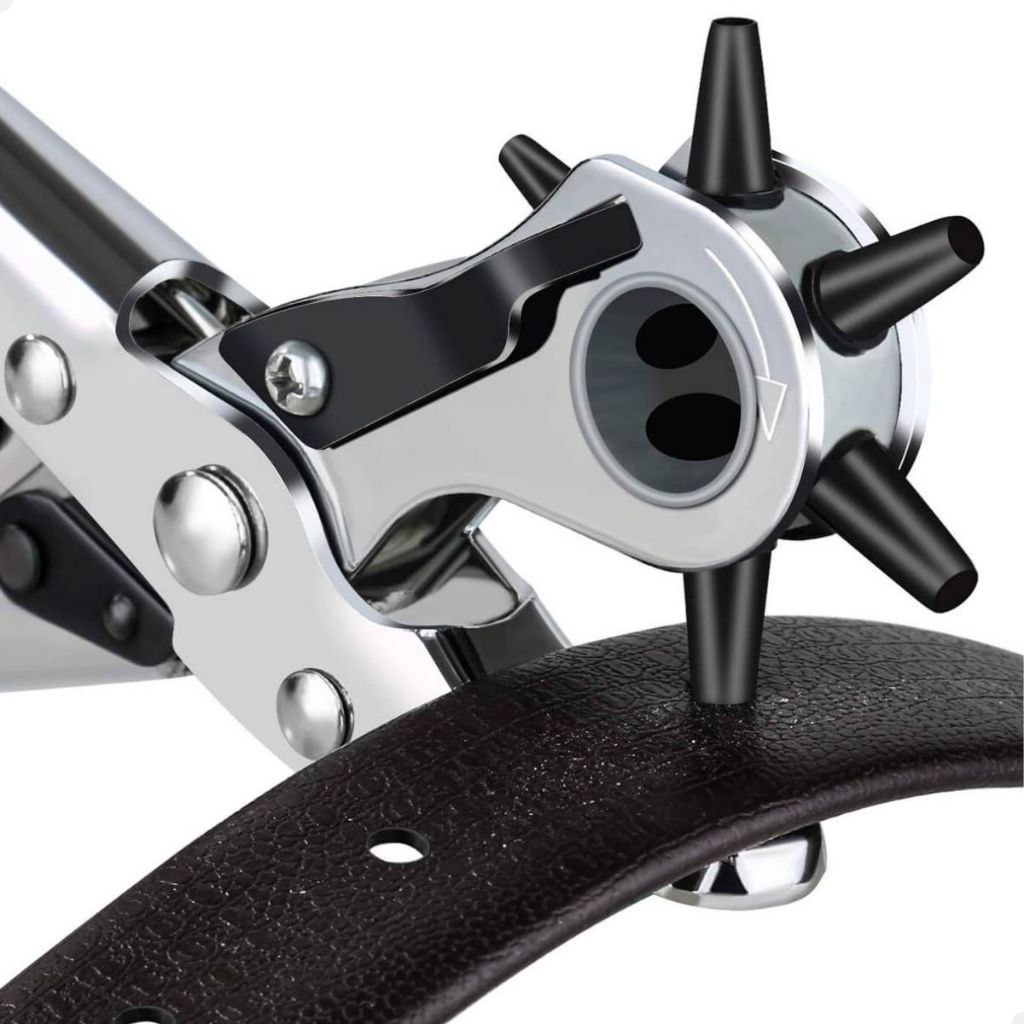 Alicate Vazador e Furador 9pol Artesanato Profissional 5mm Couro 6 furos em Oferta na Shopee