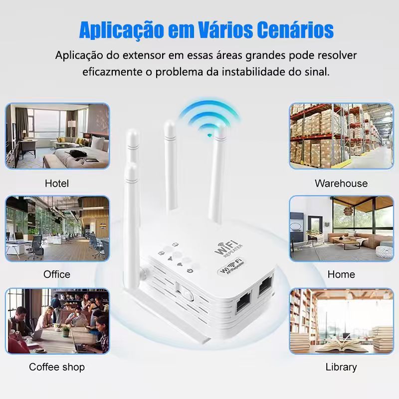 Repetidor Amplificador De Sinal Wifi 1200mbps 110/220v Ultra Rápido sinal forte Modelo G8