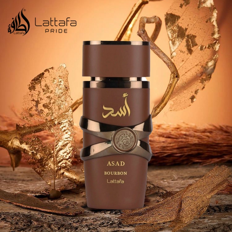 Perfume Árabe Lattafa Asad Bourbon Masculino Eau de Parfum EDP 100% Original - 100ml