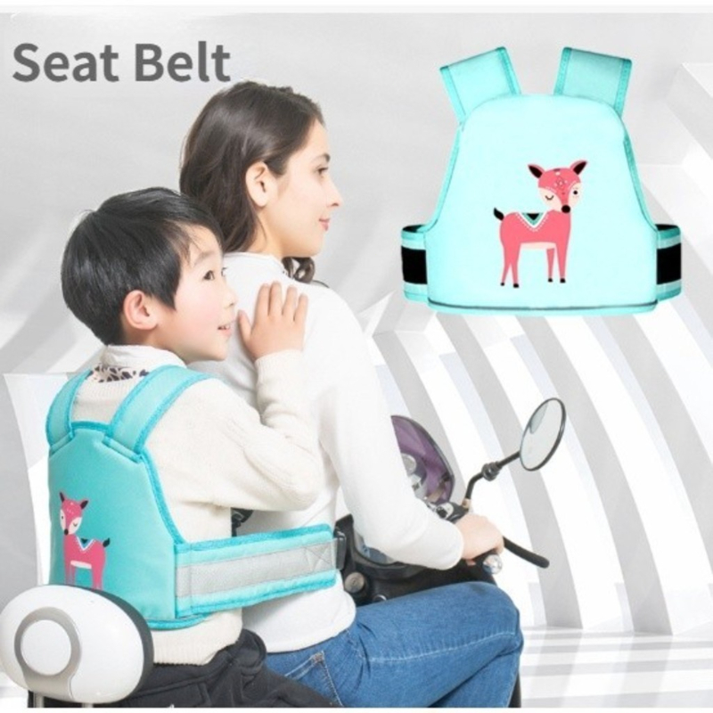 Cinto Infantil Ajustável Resistente a Quebra para Motocicleta