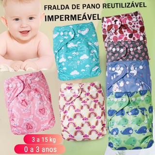 Fralda Ecológica de Natação Infantil Reutilizável Ajustável Para Bebês Impermeável Conforto em Oferta na Shopee