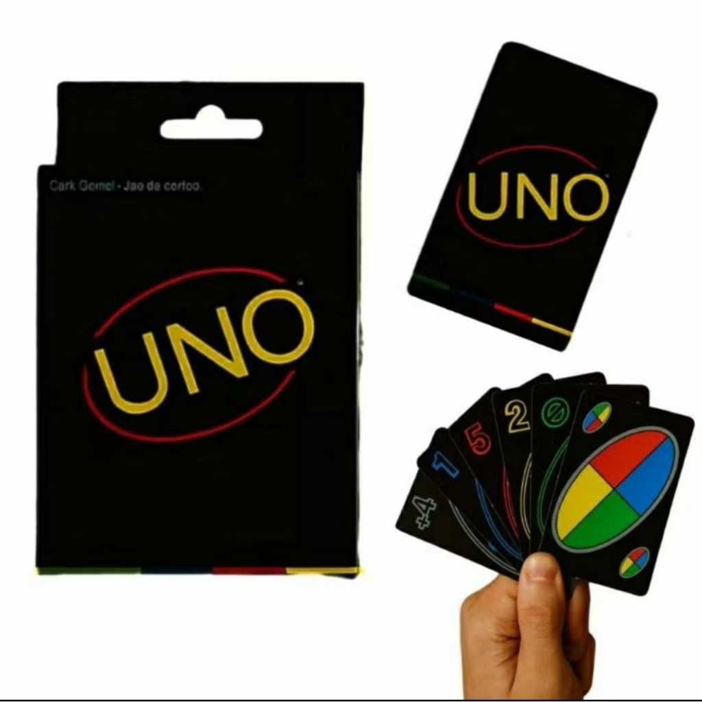 Jogo de cartas Uno Black 108 cartas