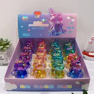 Apontador Unicornio Degrade Fofo de Acrilico para Criancas Lapiseira Mini em Oferta na Shopee