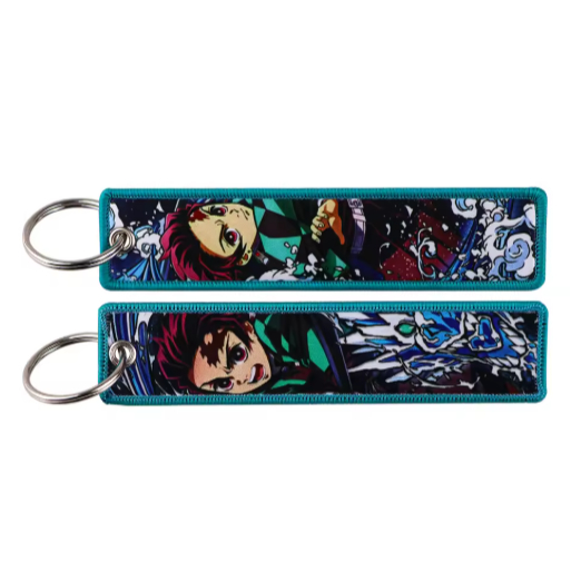 Chaveiro Bordado - Kamado Tanjiro san anime Caçador de Demônios Caçador de Demônios