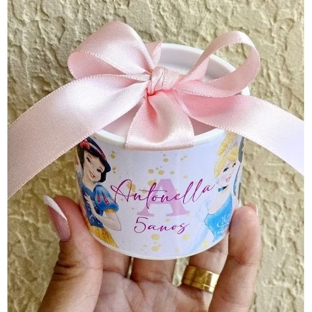 Kit tubolatas personalizadas PRINCESAS | Lembrancinha maternidade | aniversário | chá de bebê | 5x6 - Vários temas