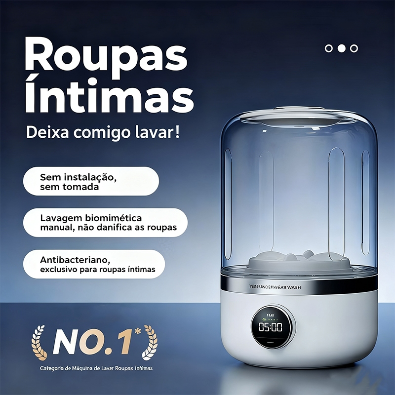 Máquina de lavar roupa íntima | Mini máquina de lavar portátil com recarregável de 3000 mAh | Roupa íntima de tamanho co