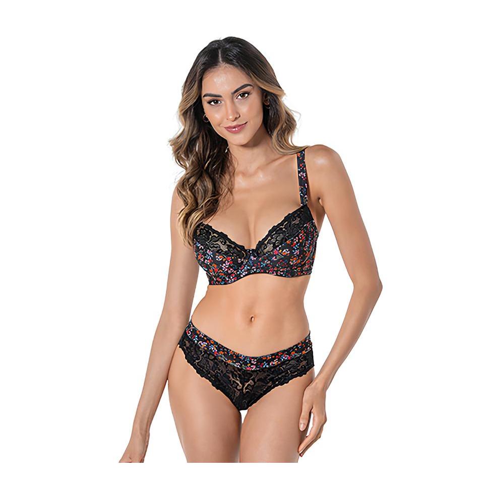 Conjunto Rendado Com Estampa Demillus 64901/54901