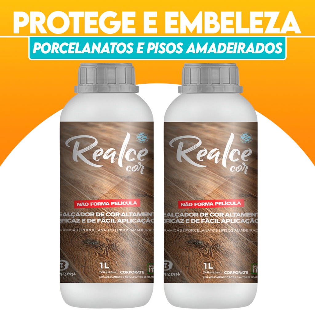 Protetor e Embelezador de Pisos Amadeirados Cerâmicas e Porcelanatos Bellinzoni Realce Cor em Oferta na Shopee