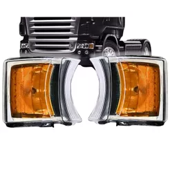 Par Lanterna Pisca Seta Led Para Scania Serie 5 6 PGR Led Lanterna Seta Scania S5 S6 PGR Led + DRL