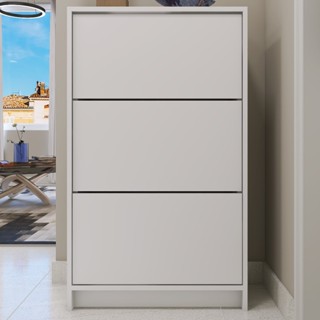 Sapateira Compacta 3 Portas – Branco Clean para Organização em Oferta na Shopee