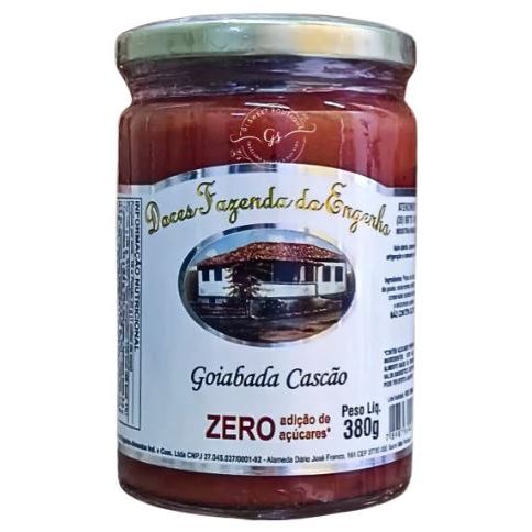 Doce de goiabada cascão artesanal diet zero açúcares  Fazenda do Engenho 400g