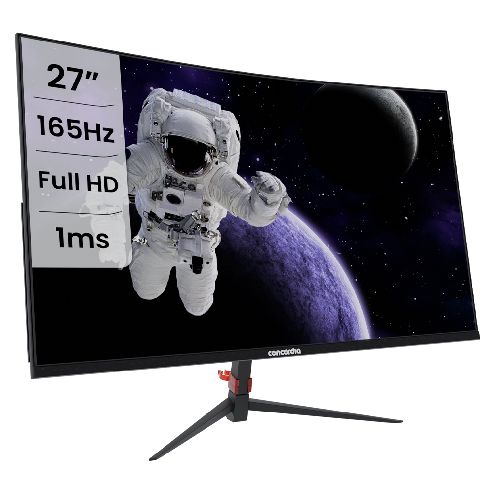 Monitor Concórdia Gamer Curvo CZ270F 27" 165hz Led Full Hd, HDMI e DP Freesync Premium SRGB 99% em Oferta na Shopee