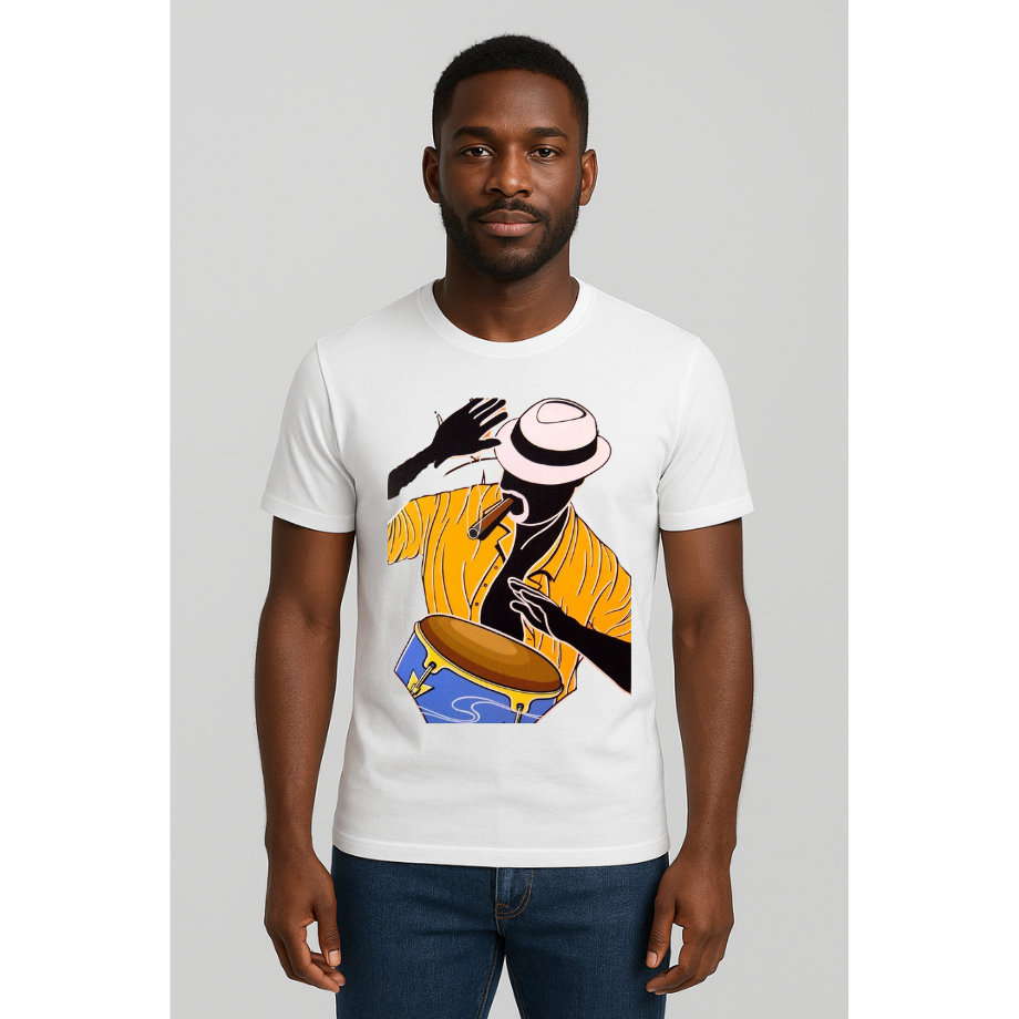 Camiseta Samba Percussão Atabaque Pandeiro Cultura Afro Axé Unissex