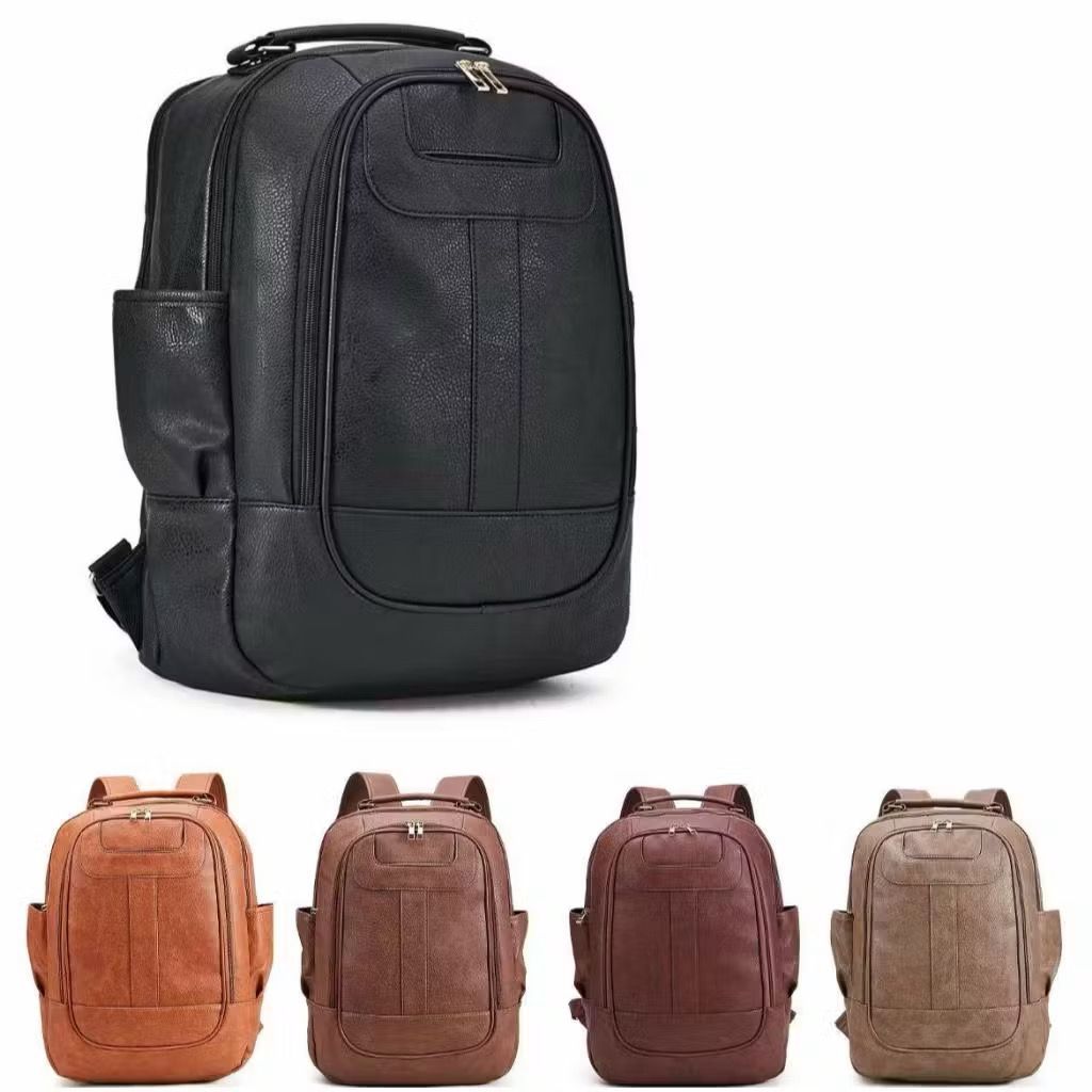 Mochila Bolsa Grande  Escolar Trabalho Viagem Couro Sintéticos